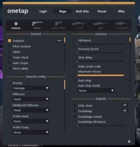 ЧИТ «OneTap v3 fixed» ДЛЯ CS:GO