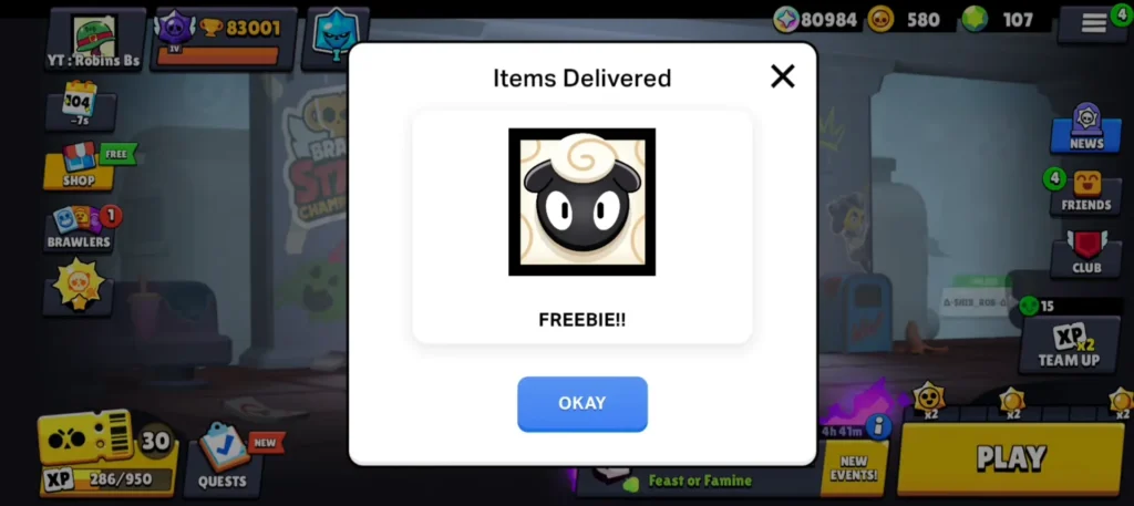 Получение иконки «Овца» в Brawl Stars