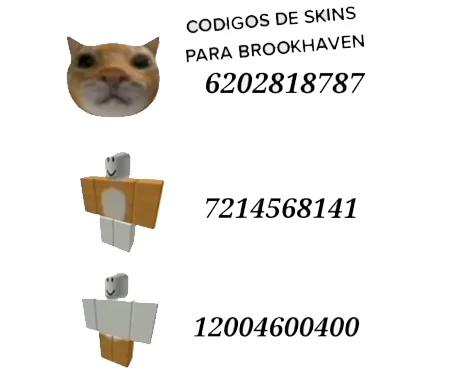 Brookhaven: код на рыжего кота