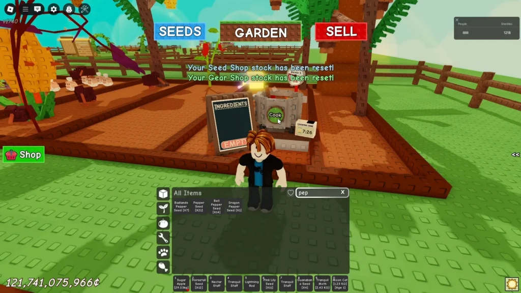 Процесс приготовления еды в Вырасти Сад