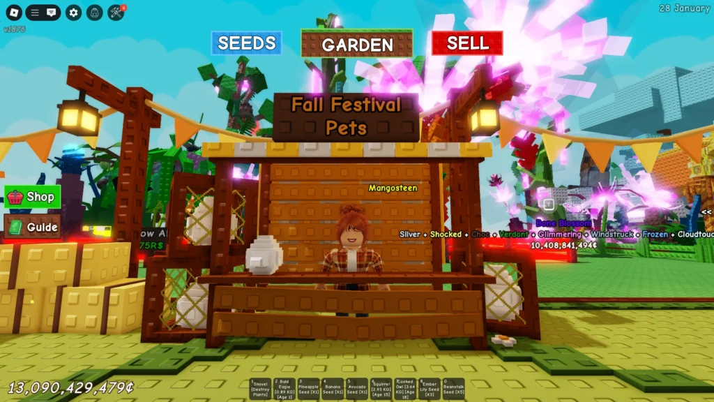 Fall Festival Pets в Grow a Garden (Вырасти Сад)