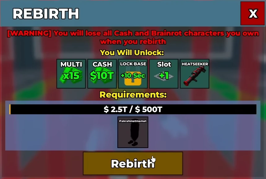 Перерождение №15 в Укради Брейнрот