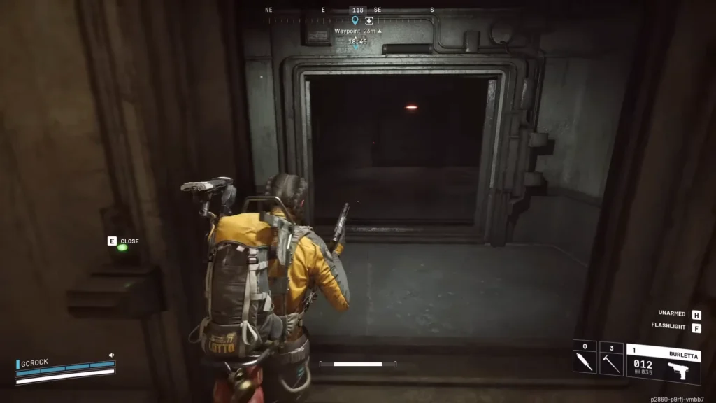 Дверь в комнату персонала дамбы