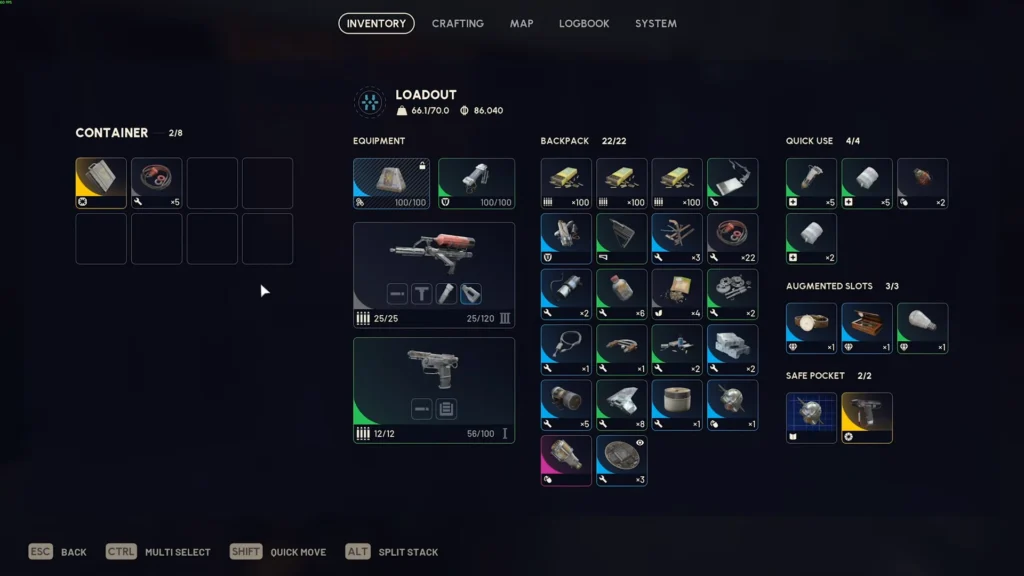 Лут из ящика в комнате персонала дамбы